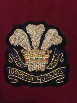 10th Royal Hussars Blazer Badge