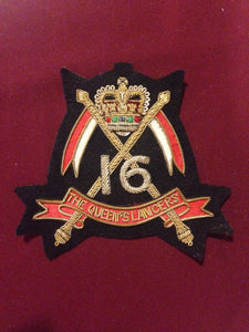 16th Queens Lancers Blazer Badge
