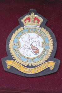 RAF 206th Squadron Blazer Badge