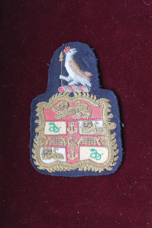 Lion, Serpent and Gates Crest with Pigeon Blazer Badge