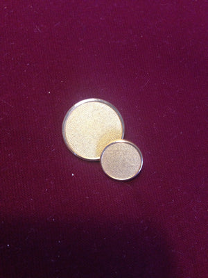Plain Gold Dimpled Buttons