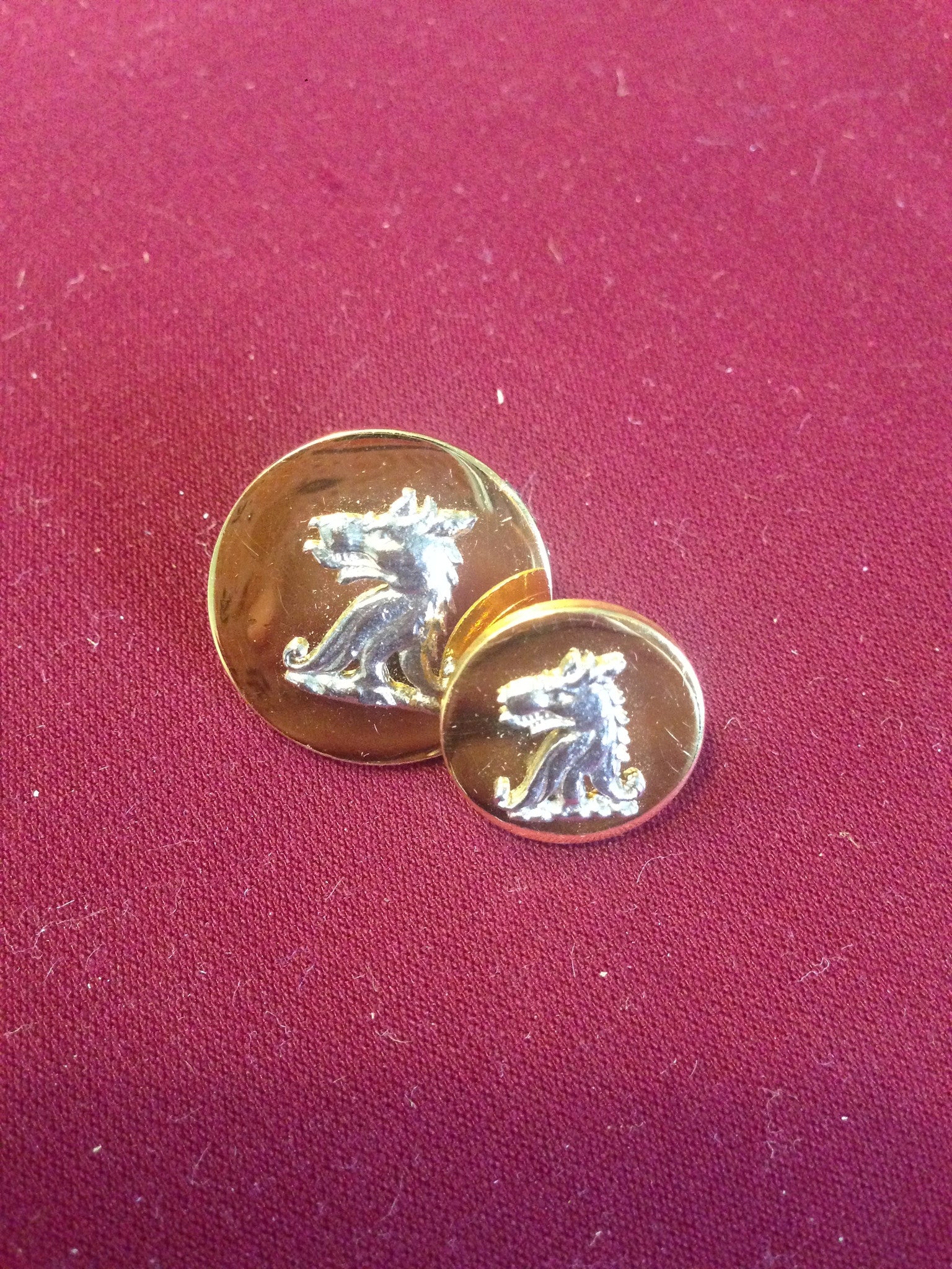 Wolf Head Buttons
