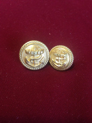 Anchor Buttons (Domed Rope Edge)