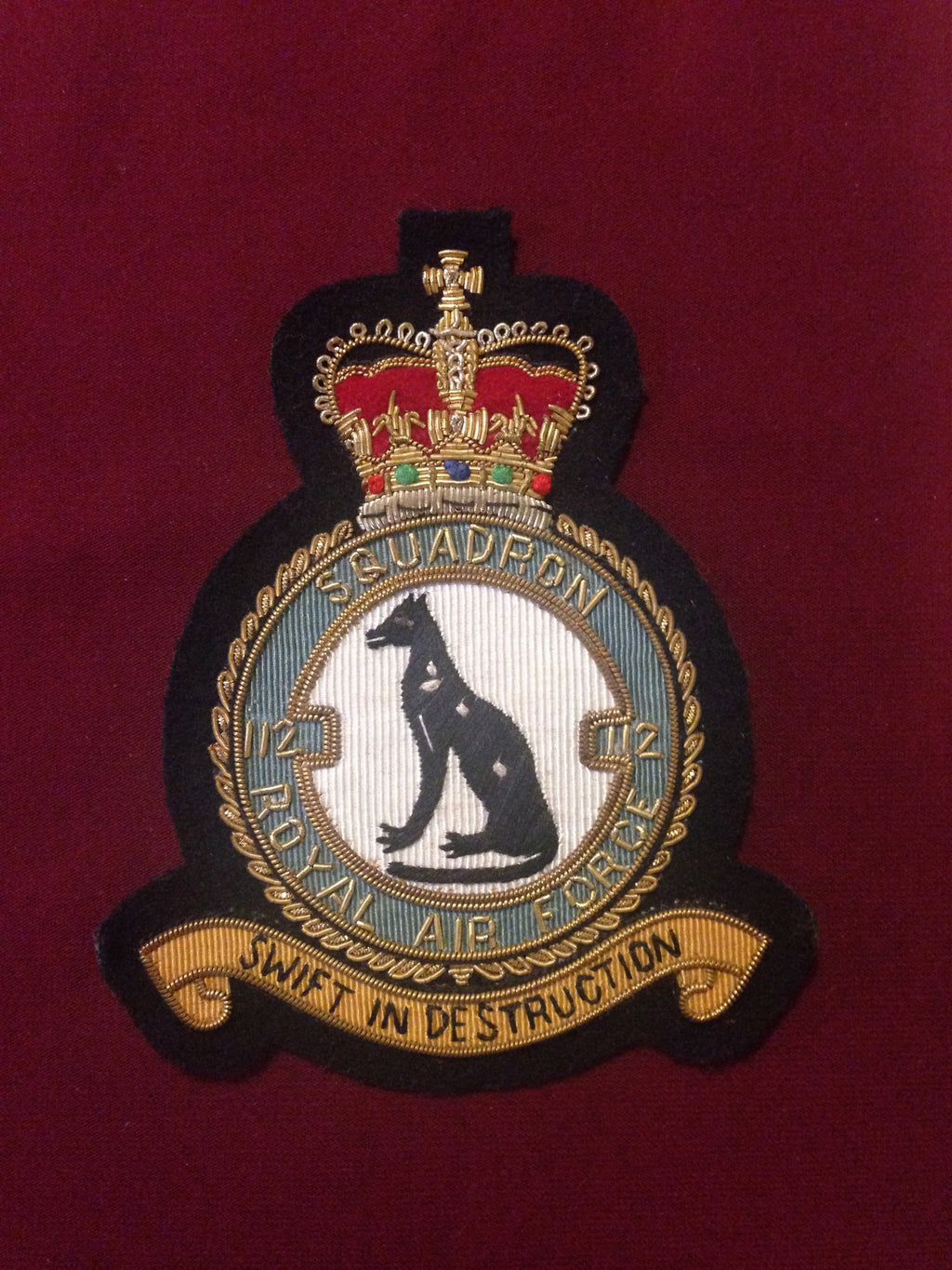 RAF 112 Squadron Blazer Badge