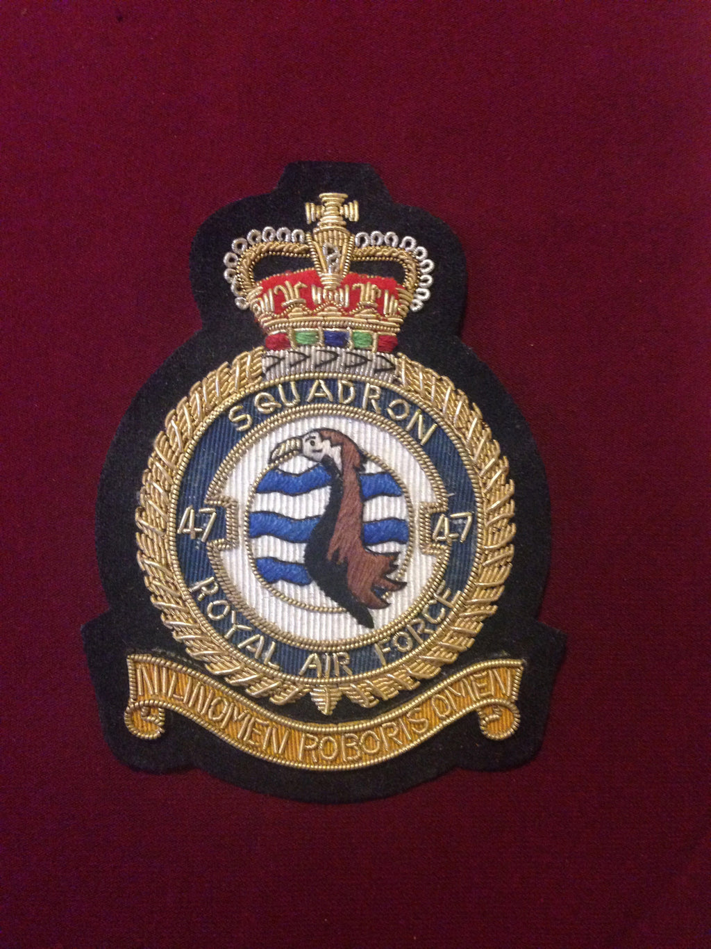 RAF 47th Squadron Blazer Badge