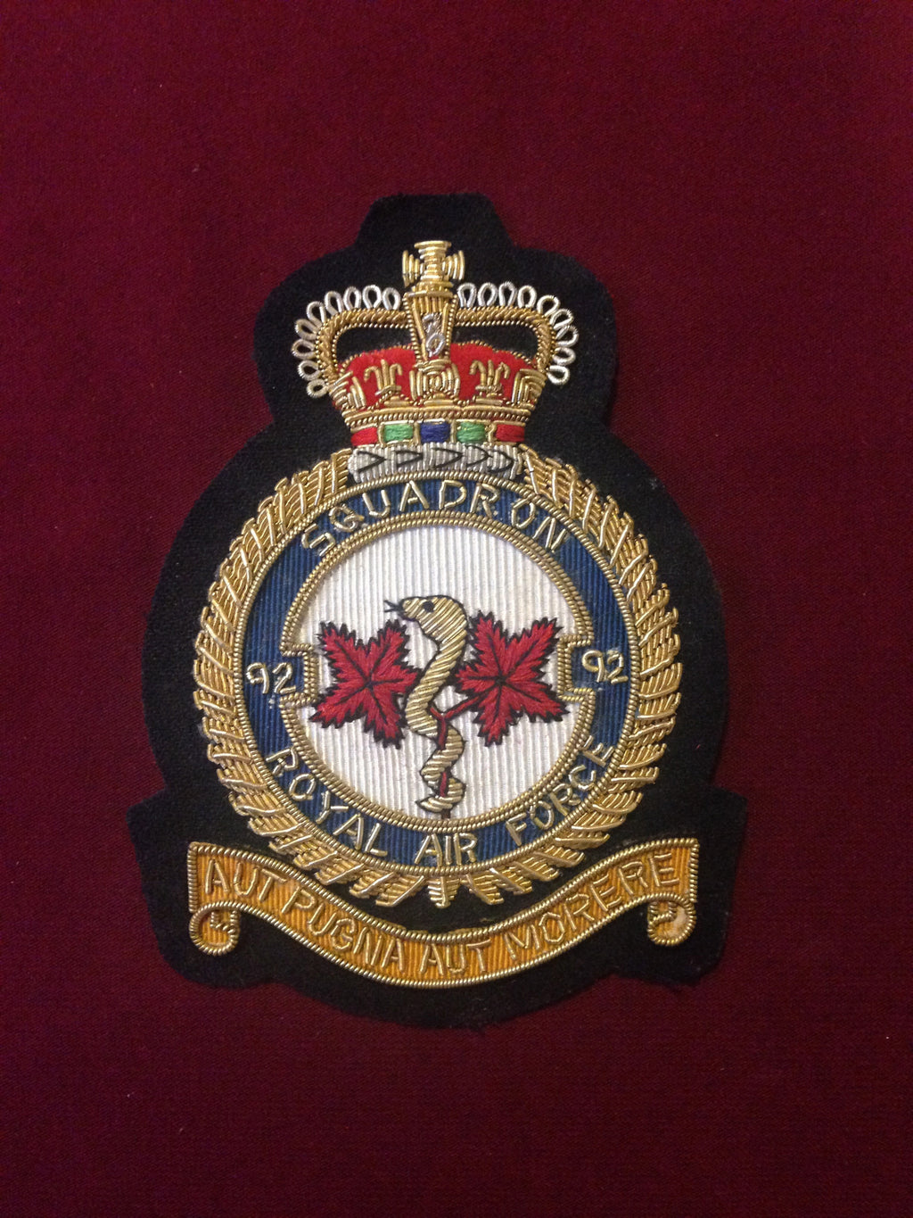 RAF 92nd Squadron Blazer Badge