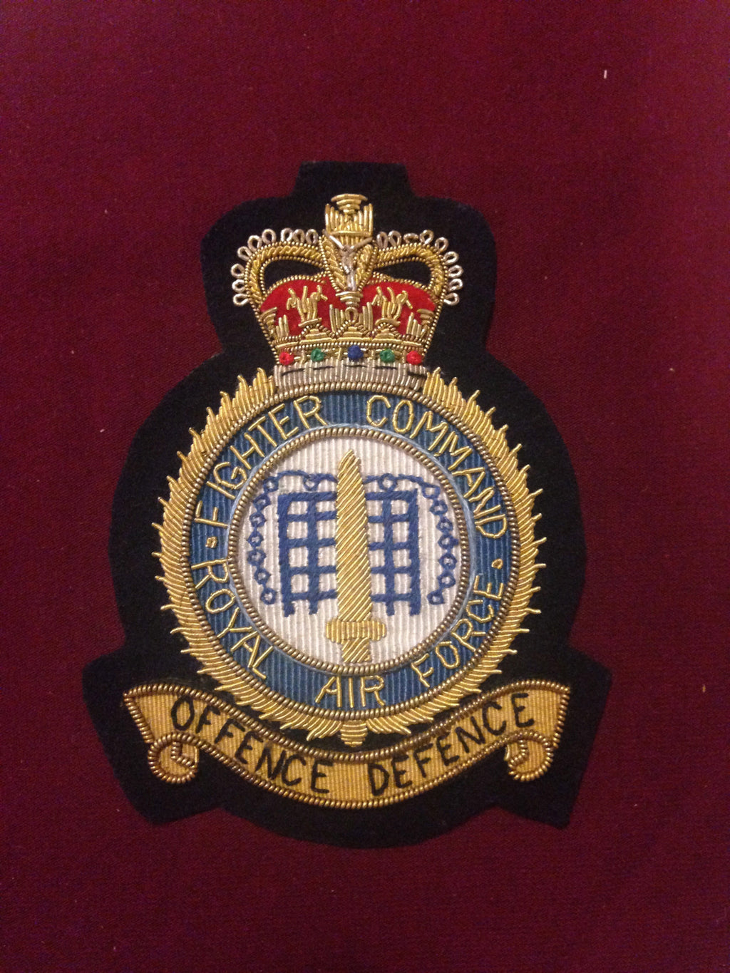 RAF Fighter command Blazer Badge