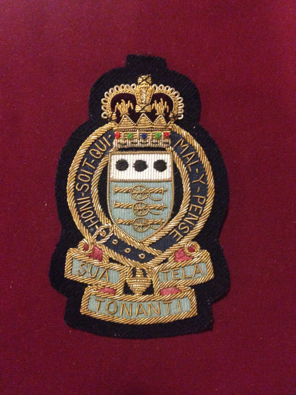 Royal Army Ordinance Corps Blazer badge (Velcro Backed)