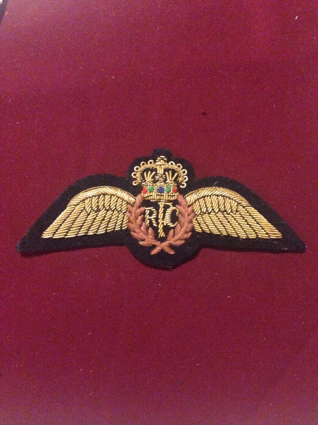 Royal Flying Corps Blazer Badge (brown)