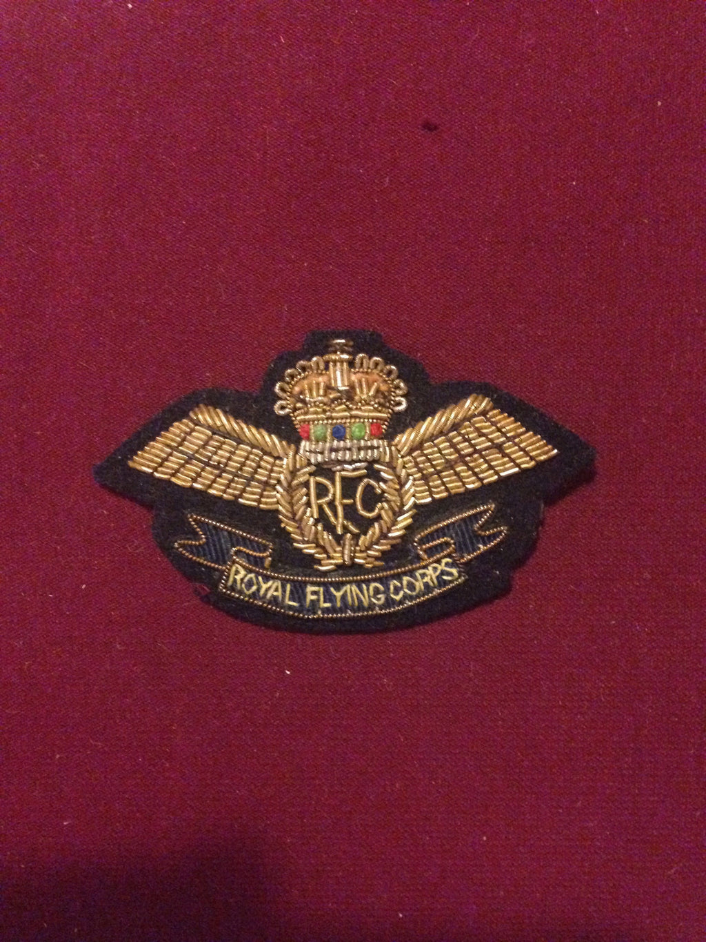 Royal Flying Corps Cap badge (gold)