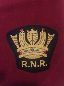 Royal Naval Crown Blazer Badge RNR