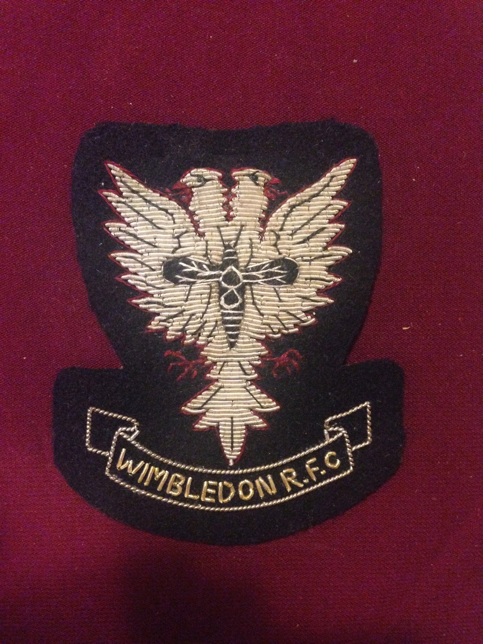 Wimbledon Rugby Football Club Blazer Badge – MASONS MILITARY BADGE & BUTTON