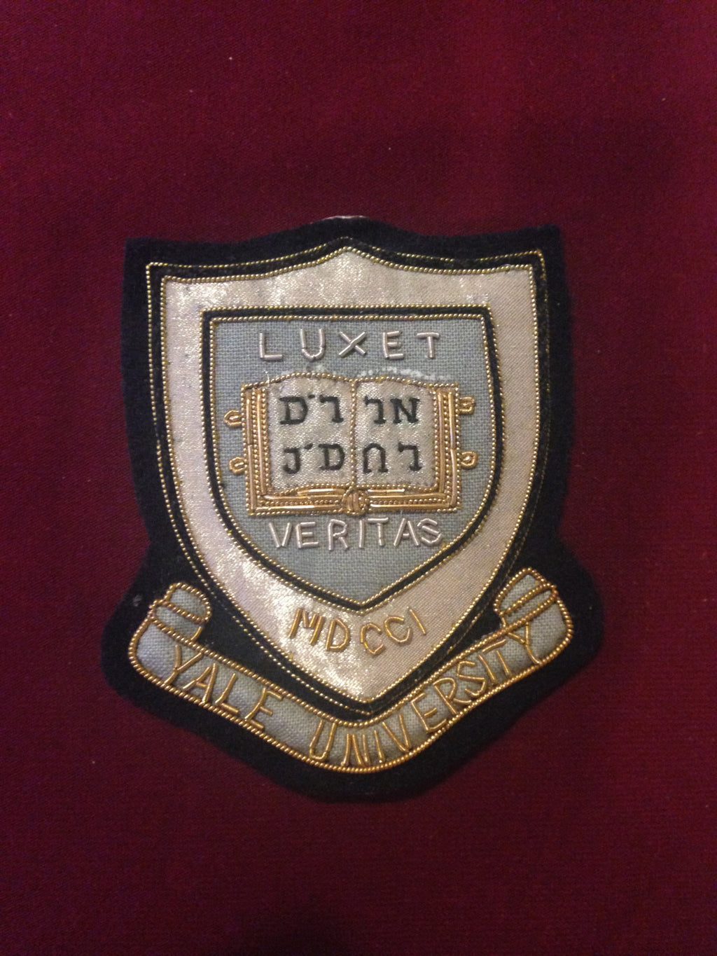 Yale University Blazer Badge
